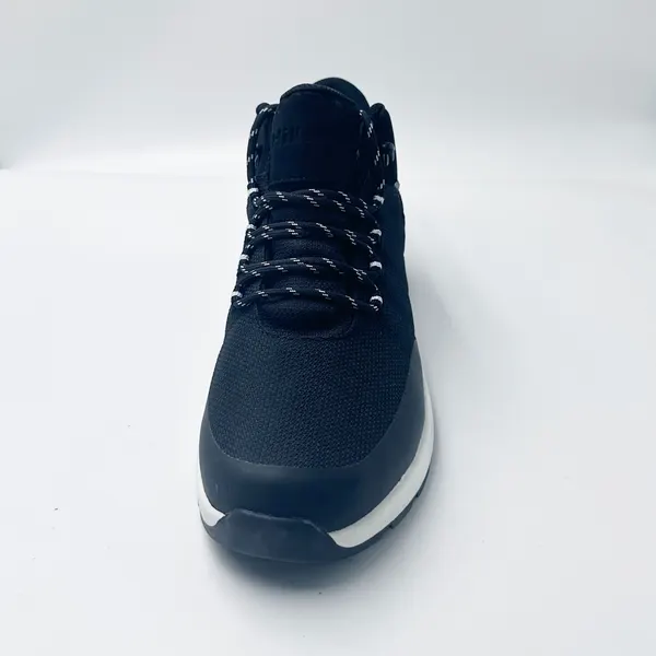 Leather hiking sneaker, black