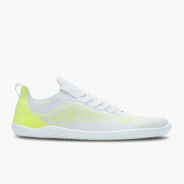 Mesh barefoot trainer, white and lime