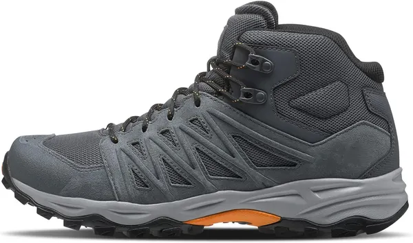 Mid-cut hiking boot, grey and orange