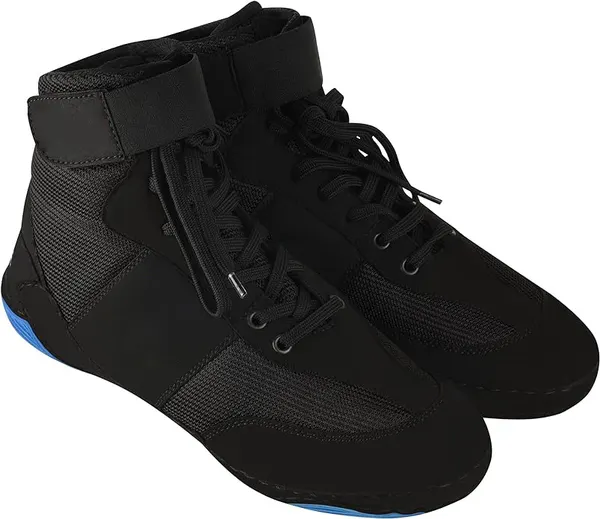 Suede wrestling shoe