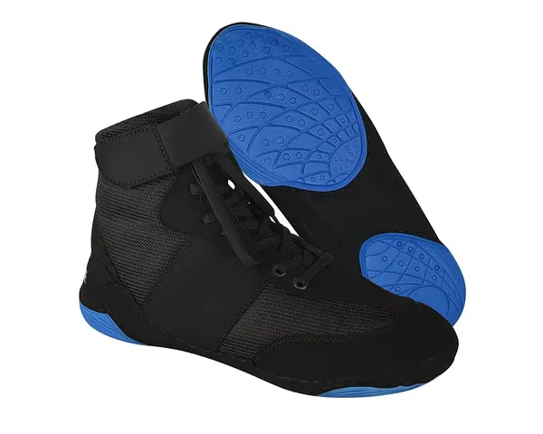 Suede wrestling shoe