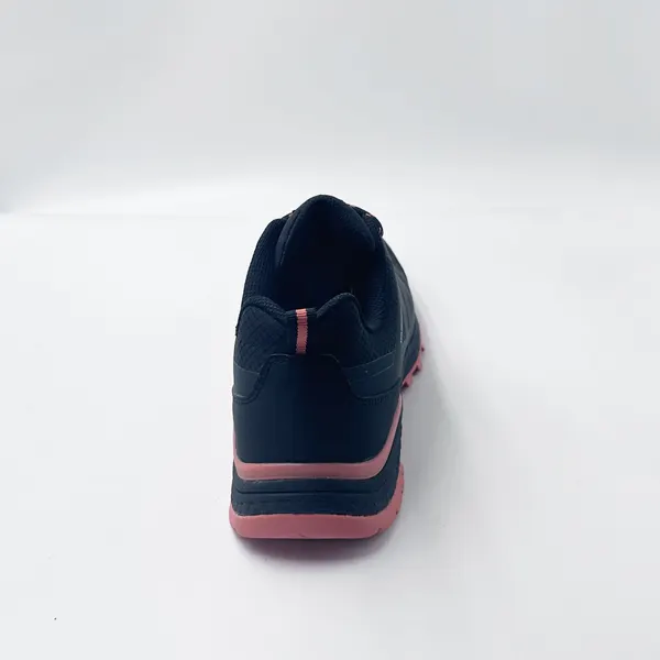 Low hiking shoe, navy and coral