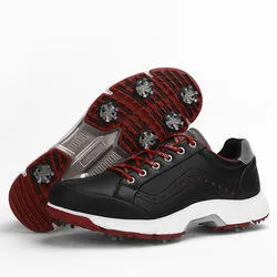 Waterproof spiked golf shoe