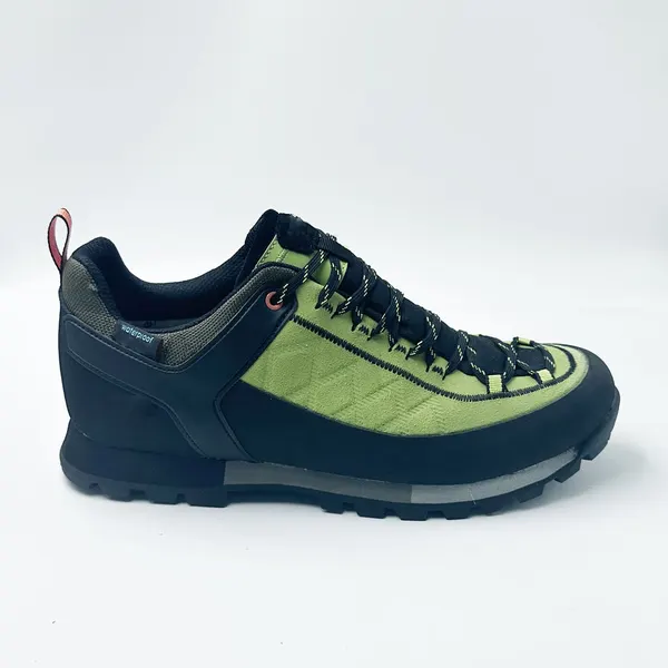 Approach shoe, lime and navy