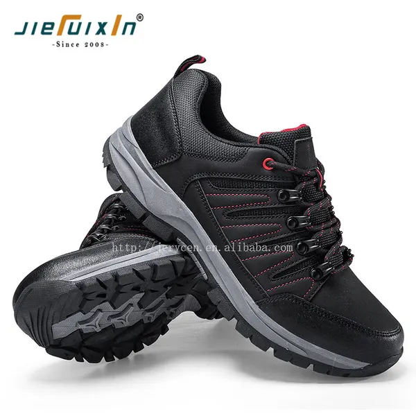 Low hiking shoe, black and grey