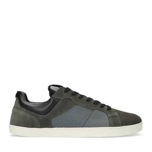 Suede barefoot court sneaker