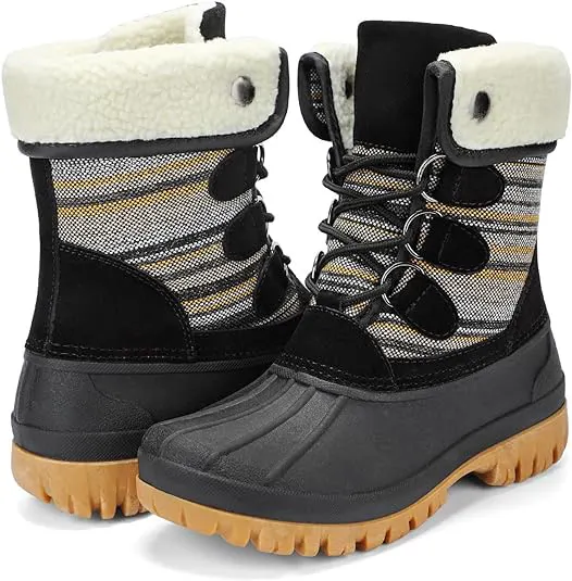 Duck-toe winter boot