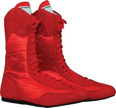 Tall boxing boot, red