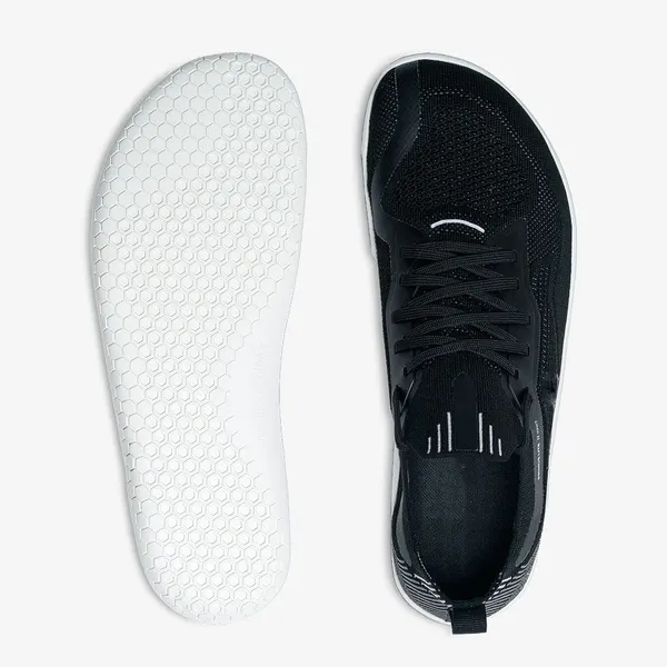 Knit barefoot runner, black