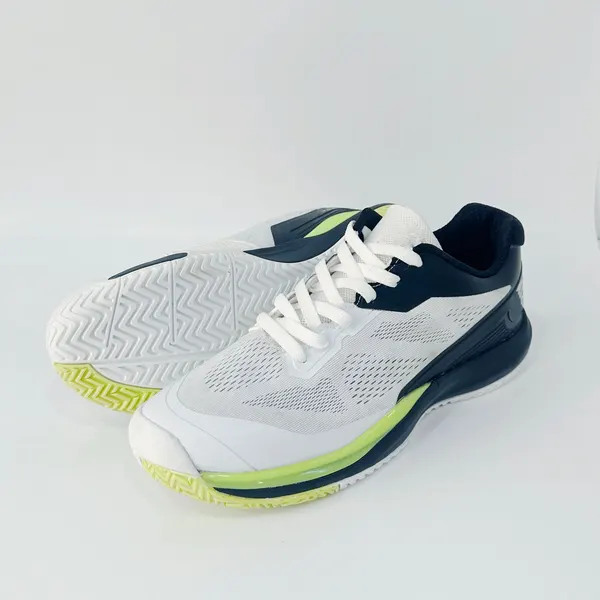 Tennis shoe, white and navy