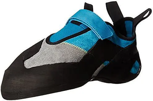 Single-strap downturned climbing shoe