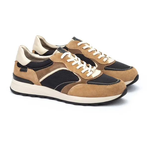 Suede-mix casual sneaker