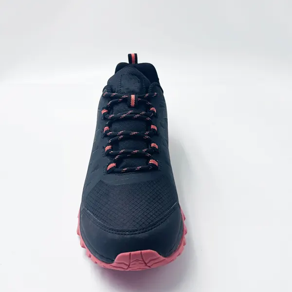 Low hiking shoe, navy and coral