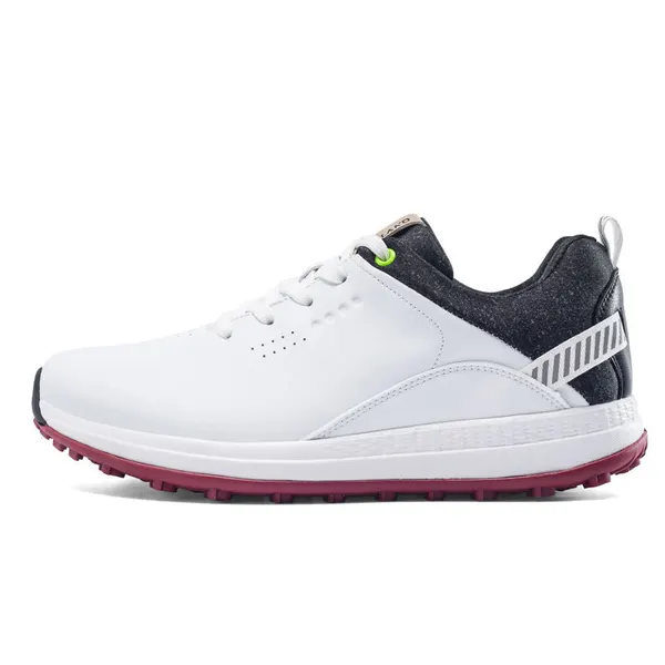 Golf shoe, white and navy