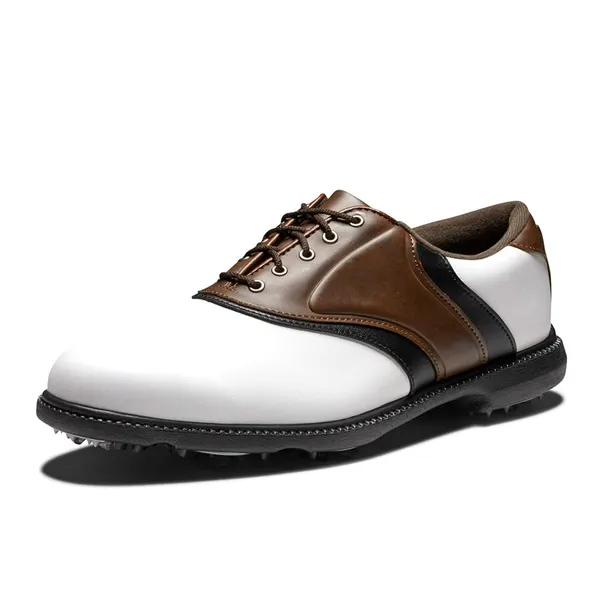 Saddle golf shoe