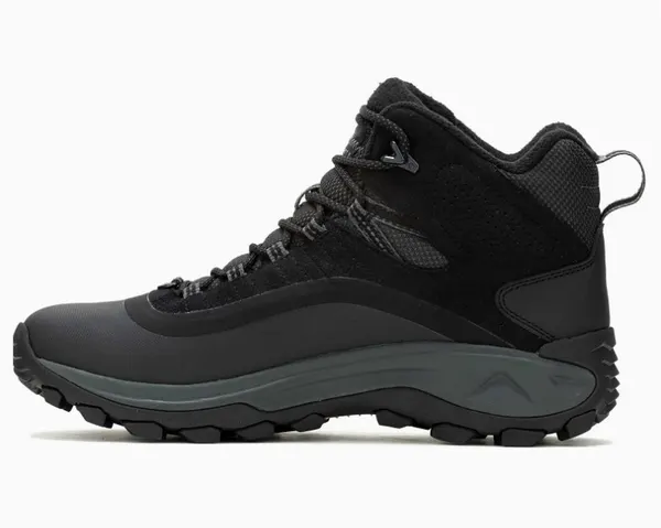 Waterproof mid hiking boot, black
