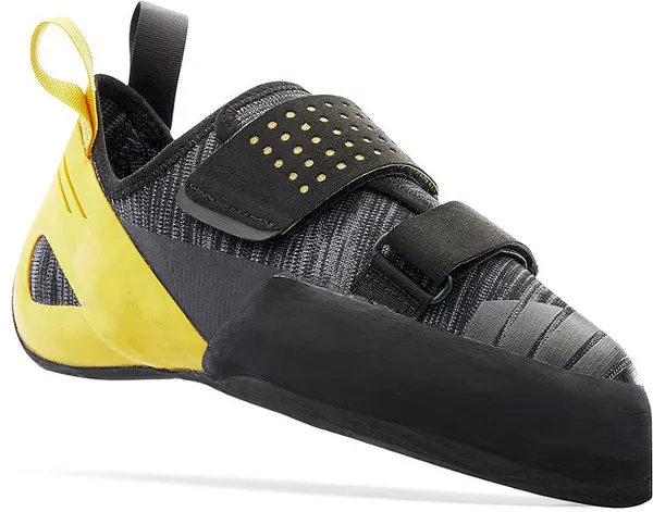 Knit single-strap climbing shoe