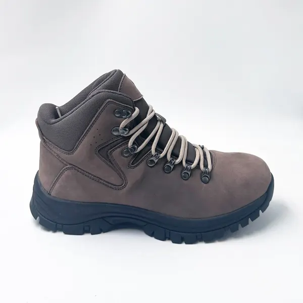 Suede hiking boot, taupe