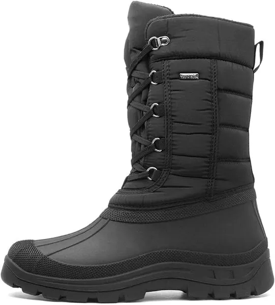 Tall lace-up snow boot