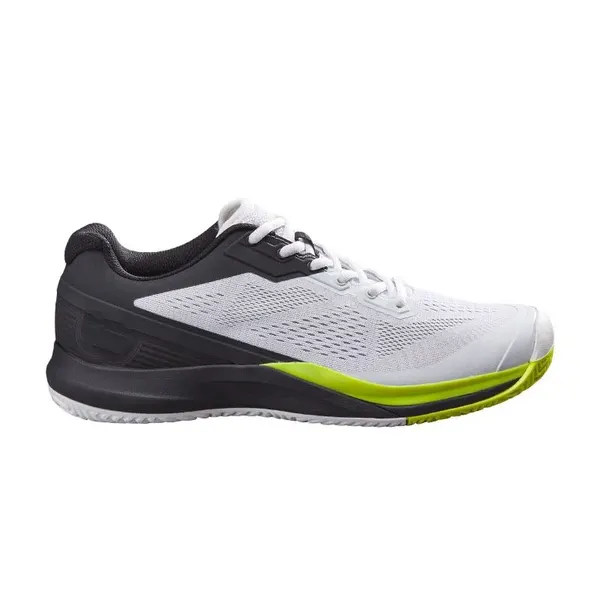 Tennis shoe, white and charcoal