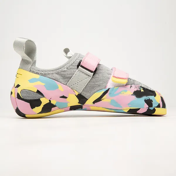 Pastel camo climbing shoe