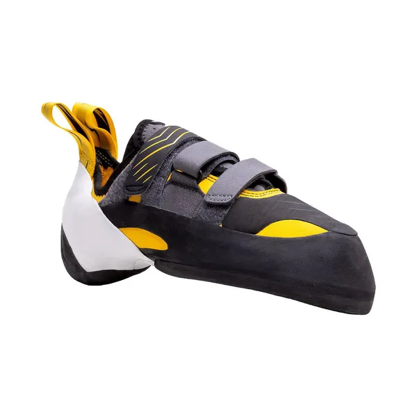 Three-strap climbing shoe, charcoal