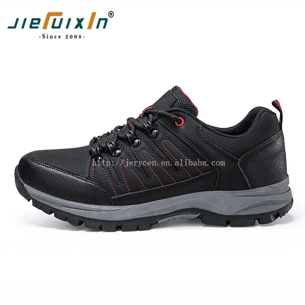 Low hiking shoe, black and grey