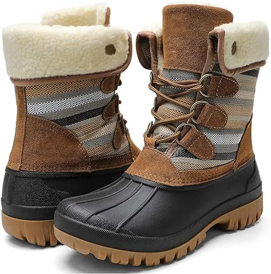 Duck-toe winter boot