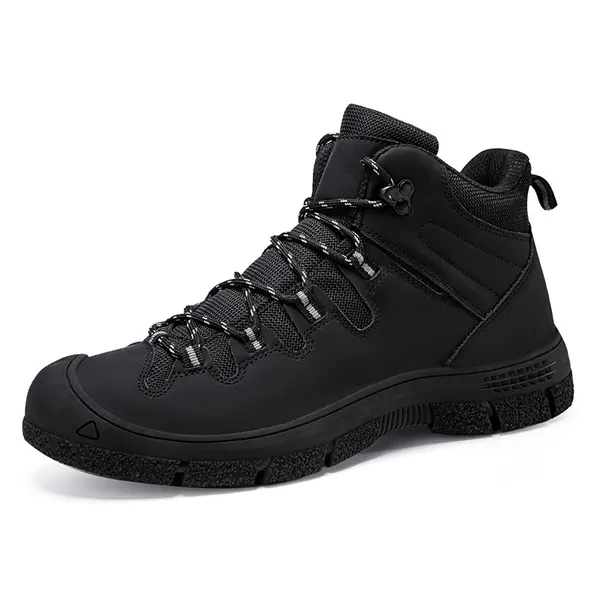 Mid-cut hiking boot, black