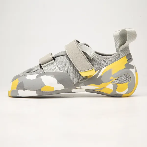 Grey camo climbing shoe