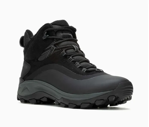 Waterproof mid hiking boot, black