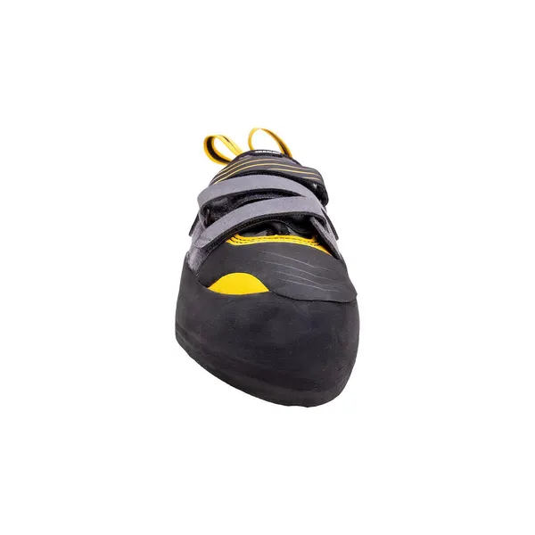 Three-strap climbing shoe, charcoal