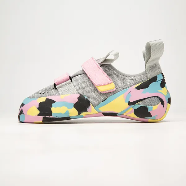 Pastel camo climbing shoe