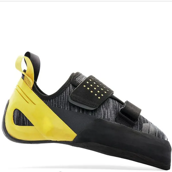 Knit single-strap climbing shoe