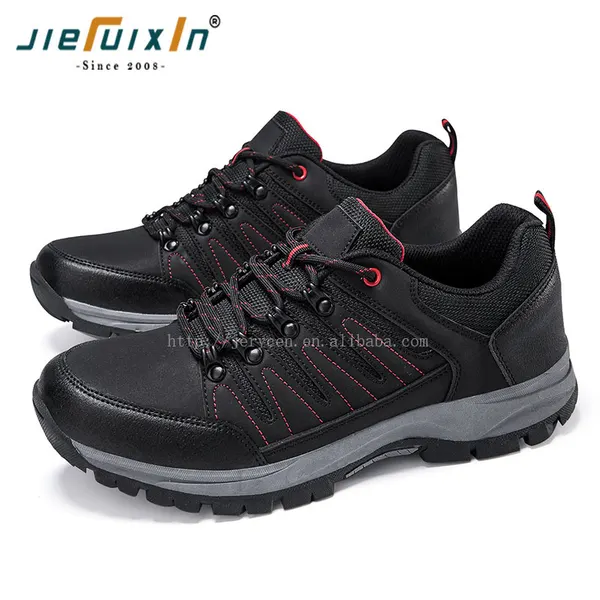 Low hiking shoe, black and grey