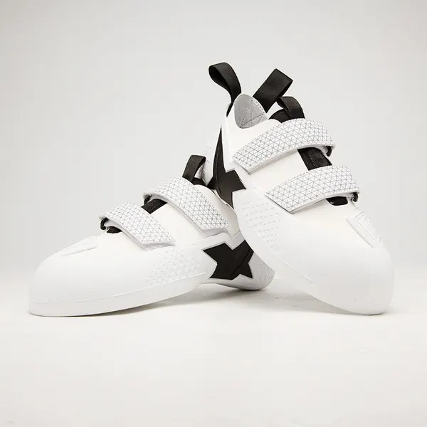 Twin-strap rental climbing shoe, white