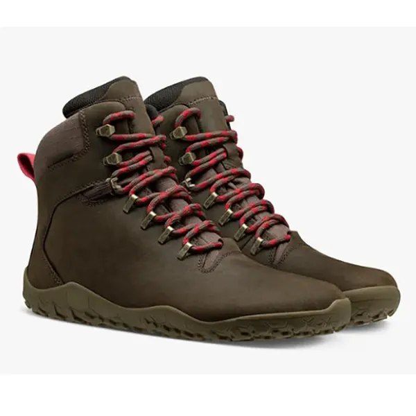 Leather barefoot hiking boot