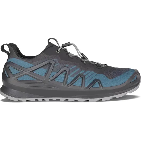 Lightweight hiking shoe, teal and grey