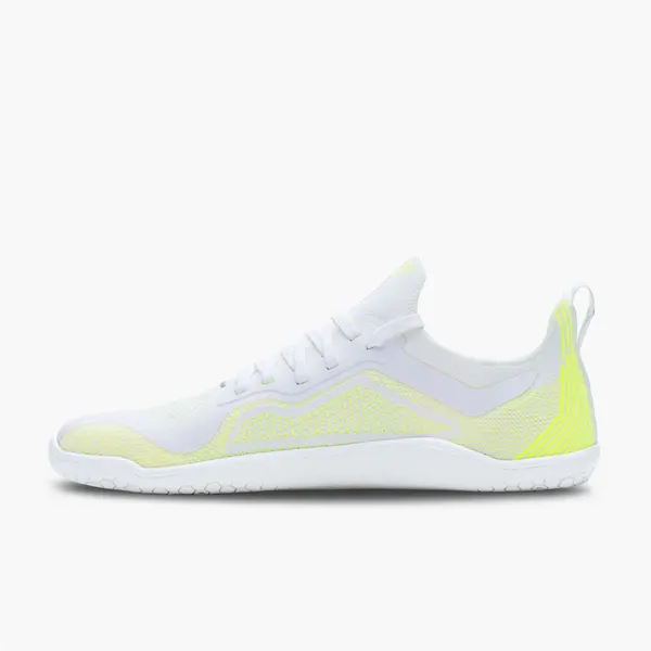Mesh barefoot trainer, white and lime