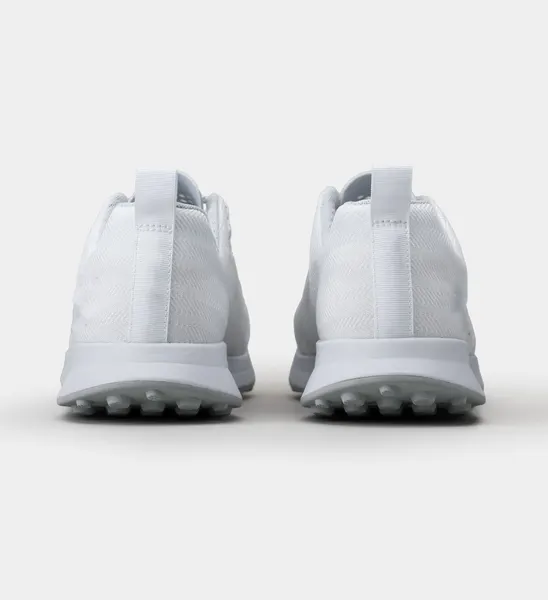 Knit spikeless golf shoe, white