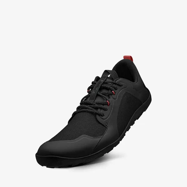 Barefoot trainer, black with red tabs