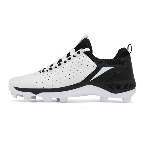Leather baseball cleat