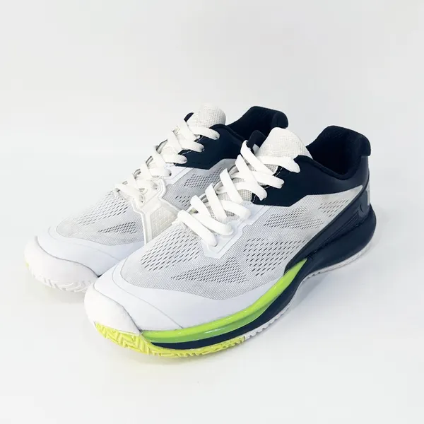 Tennis shoe, white and navy